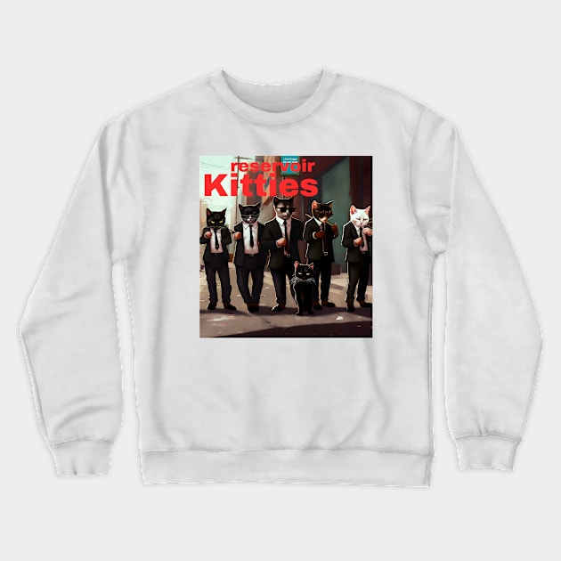 Reservoir Kitties Crewneck Sweatshirt by TooplesArt